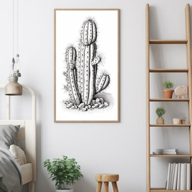 Cactus Drawing Painting